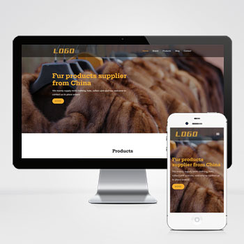 (自適應手機端)女裝服裝類外貿網站pbootcms模板 外貿