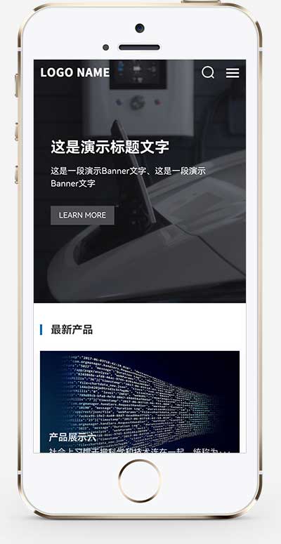(自適應手機端)高端大氣的科技類pbootcms網站模板 帶三級欄目、下載和招聘功能