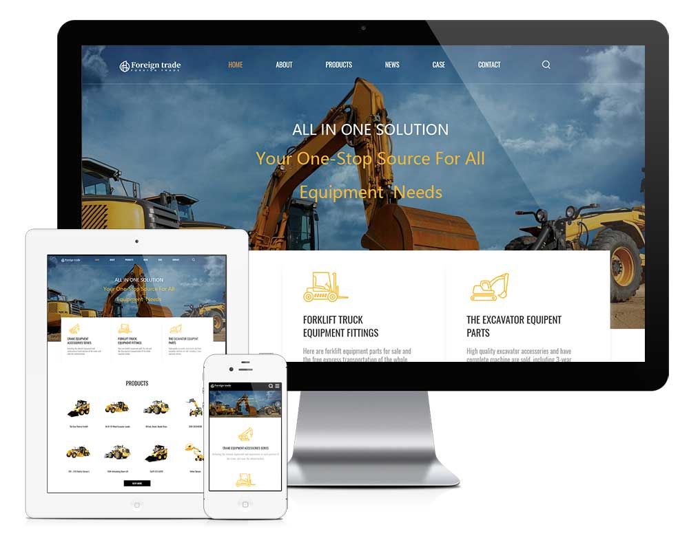 響應式外貿企業網站模板