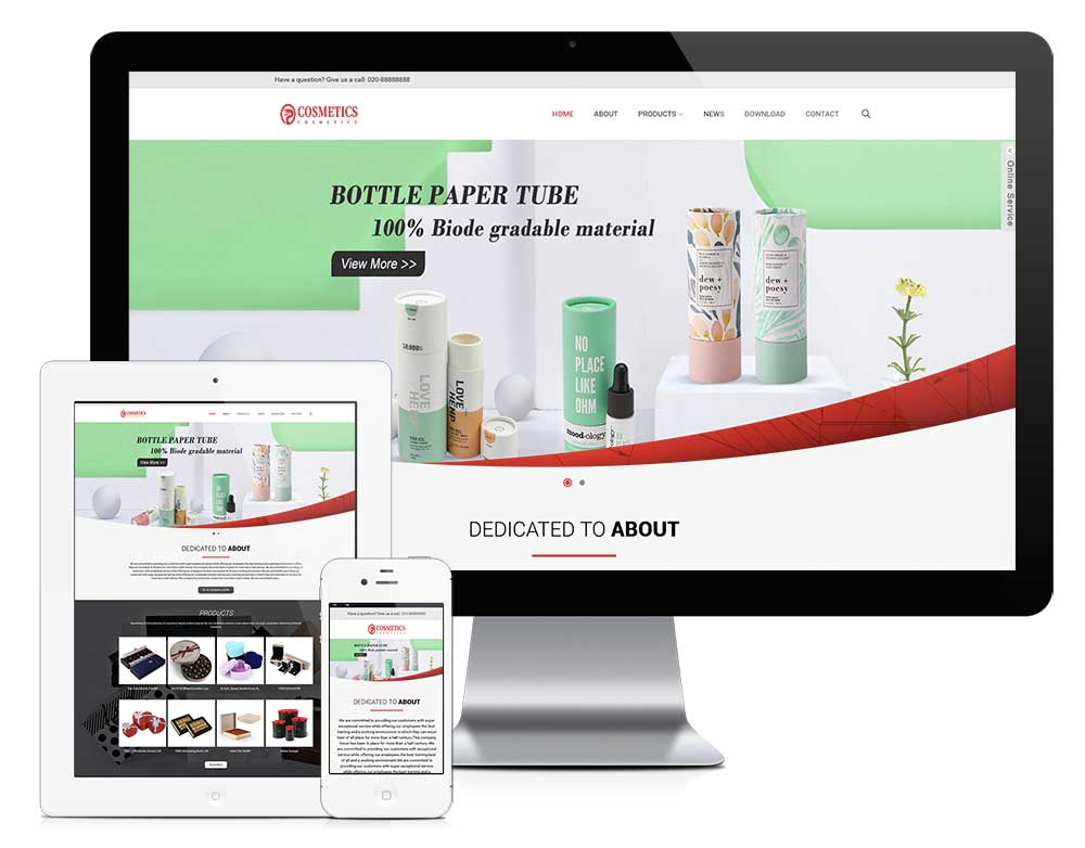 響應(yīng)式商品禮盒包裝外貿(mào)企業(yè)網(wǎng)站模板